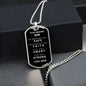 Almost Sold Out - TO MY SON - DOG TAG NECKLACE