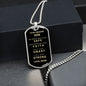 Almost Sold Out - TO MY SON - DOG TAG NECKLACE