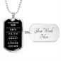 Almost Sold Out - TO MY SON - DOG TAG NECKLACE