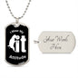 Almost Sold Out - I WEAR MY ATTITUDE - DOG TAG NECKLACE