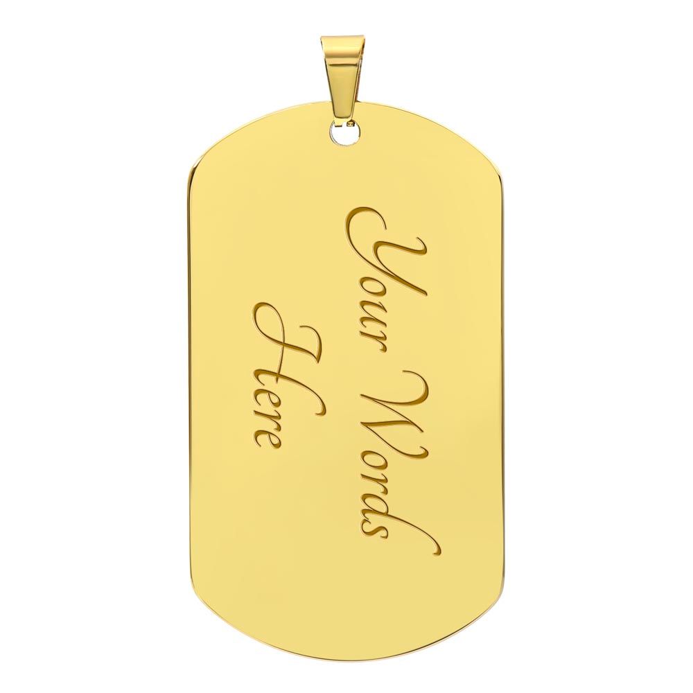 Almost Sold Out - FAITH OVER FEAR DOG TAG NECKLACE