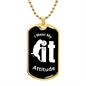Almost Sold Out - I WEAR MY ATTITUDE - DOG TAG NECKLACE