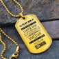 Almost Sold Out - TO MY SON - DOG TAG NECKLACE