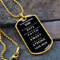 Almost Sold Out - TO MY SON - DOG TAG NECKLACE