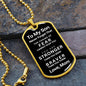 Almost Sold Out - TO MY SON - DOG TAG NECKLACE