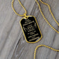 Almost Sold Out - TO MY BEAUTIFUL SOULMATE - DOG TAG NECKLACE