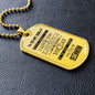 Almost Sold Out - TO MY SON - DOG TAG NECKLACE