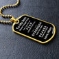 Almost Sold Out - TO MY SON - DOG TAG NECKLACE