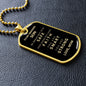 Almost Sold Out - TO MY SON - DOG TAG NECKLACE