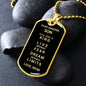 Almost Sold Out - TO MY SON - DOG TAG NECKLACE