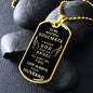 Almost Sold Out - TO MY BEAUTIFUL SOULMATE - DOG TAG NECKLACE