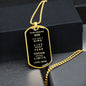 Almost Sold Out - TO MY SON - DOG TAG NECKLACE