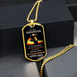 Almost Sold Out - TO MY DAUGHTER - DOG TAG NECKLACE