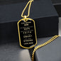 Almost Sold Out - TO MY SON - DOG TAG NECKLACE