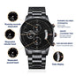 ALMOST SOLD OUT - TO MY SON - Black Chronograph Watch