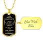 Almost Sold Out - TO MY BEAUTIFUL SOULMATE - DOG TAG NECKLACE