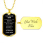 Almost Sold Out - TO MY SON - DOG TAG NECKLACE