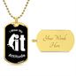 Almost Sold Out - I WEAR MY ATTITUDE - DOG TAG NECKLACE