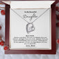 Almost Sold Out - TO MY BEAUTIFUL DAUGHTER - FOREVER LOVE NECKLACE
