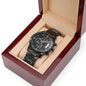 ALMOST SOLD OUT - TO MY SON - Black Chronograph Watch