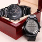 ALMOST SOLD OUT - TO MY SON - Black Chronograph Watch