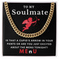 Almost Sold Out - TO MY SOULMATE- CUBAN LINK CHAIN NECKLACE