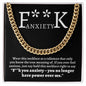 Almost Sold Out - F**k Anxiety - Cuban Link Chain Necklace
