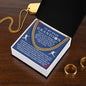 Almost Sold Out - TO MY DEAR GRANDSON - CUBAN LINK CHAIN NECKLACE