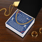 Almost Sold Out - TO MY DEAR GRANDSON - CUBAN LINK CHAIN NECKLACE
