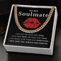 Almost Sold Out - TO MY SOULMATE - CUBAN LINK CHAIN NECKLACE