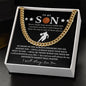 Almost Sold Out - TO MY SON - CUBAN LINK CHAIN NECKLACE