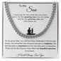 Almost Sold Out - TO MY SON - CUBAN CHAIN NECKLACE