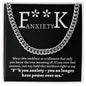 Almost Sold Out - F**k Anxiety - Cuban Link Chain Necklace