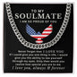 Almost Sold Out - TO MY SOULMATE - CUBAN LINK CHAIN NECKLACE