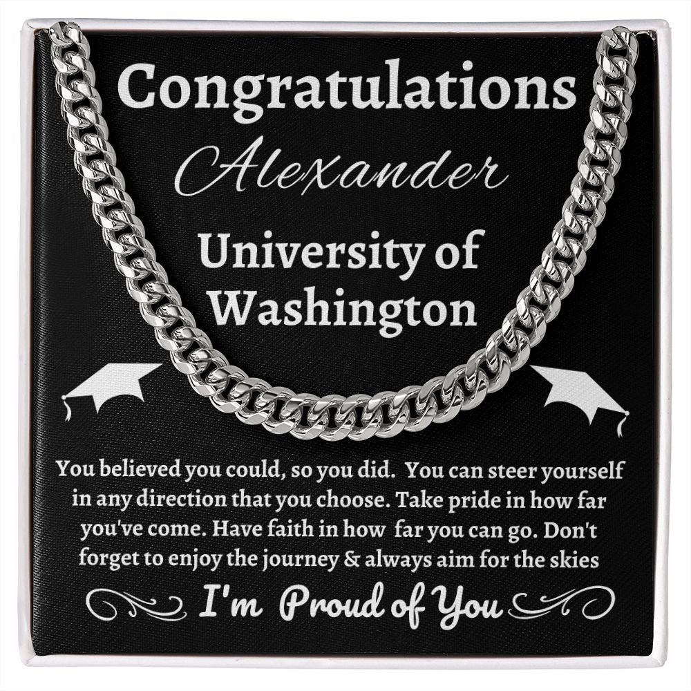 Almost Sold Out - Graduation Necklace - Cuban Link Chain Necklace