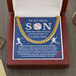 Almost Sold Out - TO MY DEAR SON - CUBAN LINK CHAIN NECKLACE