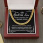 Almost Sold Out - TO MY BADASS SON - CUBAN LINK CHAIN NECKLACE