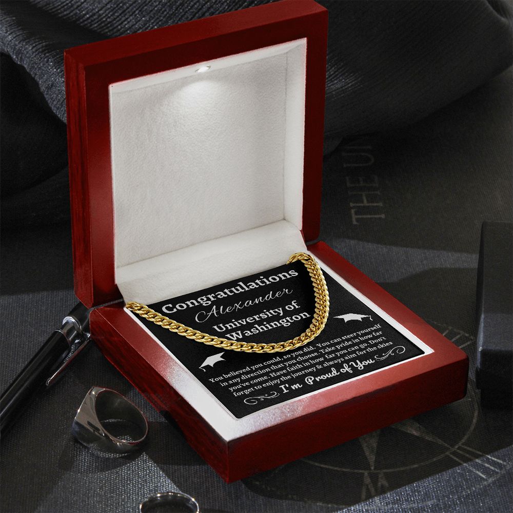 Almost Sold Out - Graduation Necklace - Cuban Link Chain Necklace