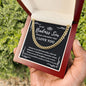 Almost Sold Out - TO MY BADASS SON - CUBAN LINK CHAIN NECKLACE