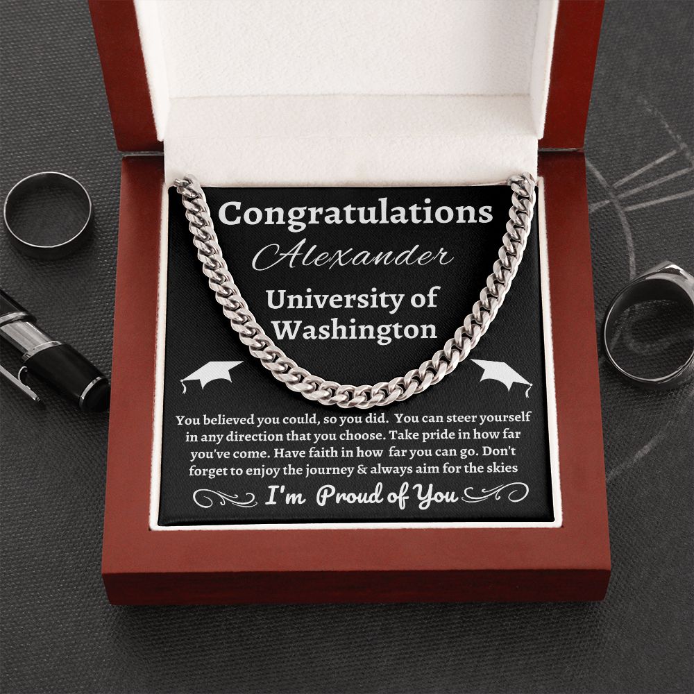 Almost Sold Out - Graduation Necklace - Cuban Link Chain Necklace