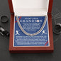 Almost Sold Out - TO MY DEAR GRANDSON - CUBAN LINK CHAIN NECKLACE