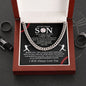 Almost Sold Out - TO MY DEAR SON - CUBAN LINK CHAIN NECKLACE