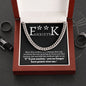 Almost Sold Out - F**k Anxiety - Cuban Link Chain Necklace