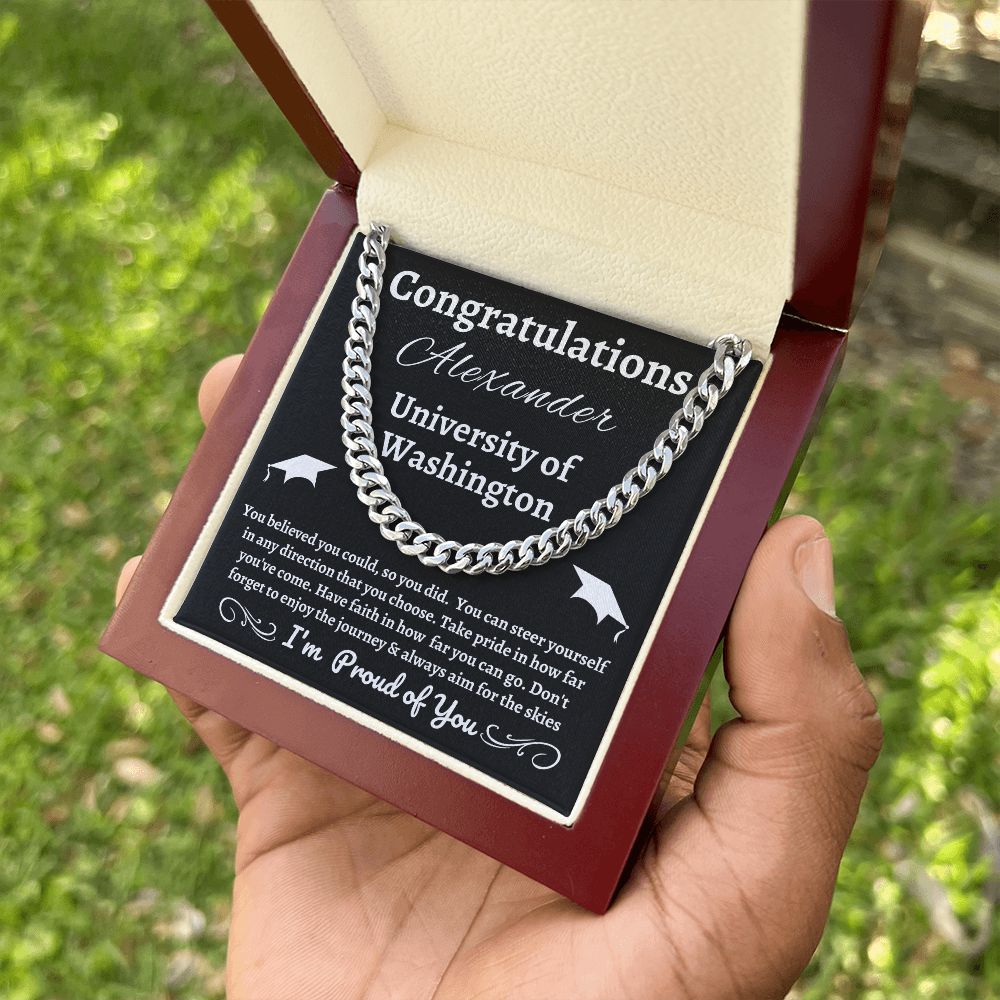Almost Sold Out - Graduation Necklace - Cuban Link Chain Necklace