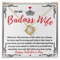 Almost Sold Out - TO MY BADASS WIFE - LOVE KNOT NECKLACE