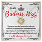 Almost Sold Out - TO MY BADASS WIFE - LOVE KNOT NECKLACE