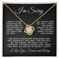 Almost Sold Out - I'M SORRY - LOVE KNOT NECKLACE