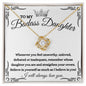 Almost Sold Out - TO MY BADASS DAUGHTER - LOVE KNOT NECKLACE