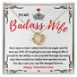 Almost Sold Out - TO MY BADASS WIFE - LOVE KNOT NECKLACE