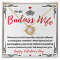Almost Sold Out - TO MY BADASS WIFE - LOVE KNOT NECKLACE